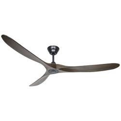 CasaFan ECO GENUINO 180 MS-NB stropní ventilátor 30 W (Ø x v) 1800 mm x 290 mm černá (matná) s dálkovým ovládáním, vhodný i pro zimní provoz