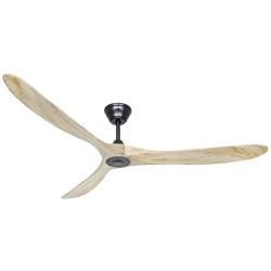 CasaFan ECO GENUINO 180 MS-NT stropní ventilátor 30 W (Ø x v) 1800 mm x 290 mm černá (matná) s dálkovým ovládáním, vhodný i pro zimní provoz