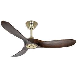 CasaFan ECO GENUINO 122 MG-NB stropní ventilátor 11.3 W (Ø x v) 1220 mm x 280 mm mosaz s dálkovým ovládáním, vhodný i pro zimní provoz