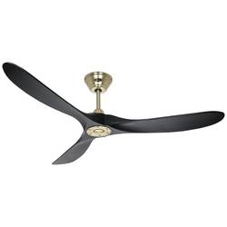 CasaFan ECO GENUINO 152 MG-MS stropní ventilátor 16.6 W (Ø x v) 1520 mm x 285 mm mosaz s dálkovým ovládáním, vhodný i pro zimní provoz