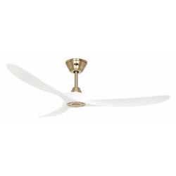 CasaFan ECO GENUINO 152 MG-MW stropní ventilátor 16.6 W (Ø x v) 1520 mm x 285 mm mosaz s dálkovým ovládáním, vhodný i pro zimní provoz