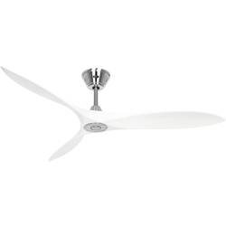 CasaFan ECO AIRSCREW 152 BN-MW stropní ventilátor 28 W (Ø x v) 1520 mm x 275 mm chrom s dálkovým ovládáním, vhodný i pro zimní provoz
