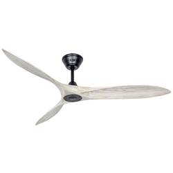 CasaFan ECO AIRSCREW 152 MS-BW stropní ventilátor 28 W (Ø x v) 1520 mm x 275 mm černá (matná) s dálkovým ovládáním, vhodný i pro zimní provoz