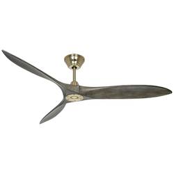 CasaFan ECO AIRSCREW 152 MG-GW stropní ventilátor 28 W (Ø x v) 1520 mm x 275 mm mosaz s dálkovým ovládáním, vhodný i pro zimní provoz