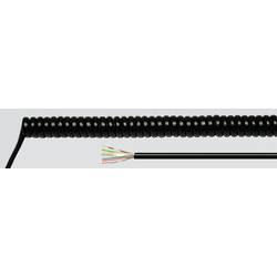 Helukabel 86367 spirálový kabel H05BQ-F 500 mm / 2000 mm 2 x 1 mm² černá 1 ks