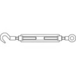 TOOLCRAFT 136609 napínák hák-osa M24 ocel galvanizováno zinkem DIN 1480 1 ks