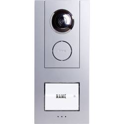 m-e modern-electronics VISTUS VD ALU 610 kabelový domovní video telefon venkovní jednotka, pro 1 rodinu, stříbrná, 41007