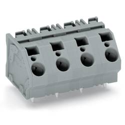 WAGO 745-1404 pružinová svorkovnice 6.00 mm² Pólů 4 šedá 40 ks