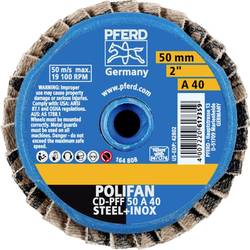PFERD TOOLS 42719104 CD PFF 50 A 40 vějířovitý brusný kotouč Průměr 50 mm Zrnitost 40 bronz, titan, Slitina titanu, měď, mosaz, nerezová ocel, Šedá / tvárná