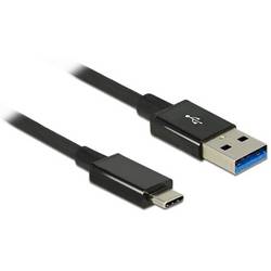 Delock USB kabel USB-A zástrčka, USB-C ® zástrčka 1.00 m černá 83983