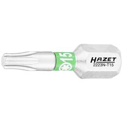 Hazet 2223N-T15/3 2223N-T15/3 bit Torx Pohon (šroubovák): 1/4 (6,3 mm) Typ zakončení: TX TX 15 25 mm