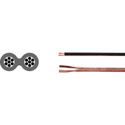 HELU 40024 reproduktorový kabel 2 x 0.75 mm² černá 100 m