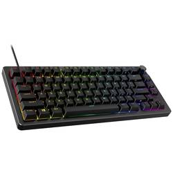 HyperX Alloy Rise Gaming 75-GR kabelový herní klávesnice německá, QWERTZ černá s podsvícením