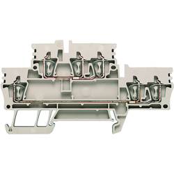 Z terminal with tension spring connection, Double-tier terminal, Rated cross-section: 2,5 mm², Tension clamp connection, Wemid, Dark Beige, ZDK 2.5/3AN