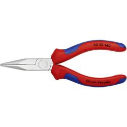 Knipex 30 25 140 pro elektroniku a jemnou mechaniku ploché jehlové kleště rovné chrom-vanadová elektrikářská ocel 140 mm