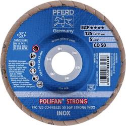 PFERD TOOLS 67789125 PFC 125 CO-FREEZE 50 SGP STRONG INOX vějířovitý brusný kotouč Průměr 125 mm Ø otvoru 22.23 mm Zrnitost 50 Slitina na bázi kobaltu, Slitina