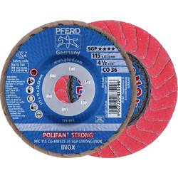 PFERD TOOLS 67789015 PFC 115 CO-FREEZE 36 SGP STRONG INOX vějířovitý brusný kotouč Průměr 115 mm Ø otvoru 22.23 mm Zrnitost 36 Slitina na bázi kobaltu, Slitina