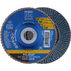 PFERD TOOLS 67766100 PFC 100 Z 60 PSF STEELOX/16,0 vějířovitý brusný kotouč Průměr 100 mm Ø otvoru 16 mm nerezová ocel, ocel 10 ks
