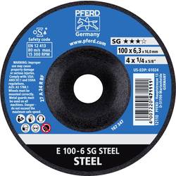 PFERD TOOLS 62210626 E 100-6 SG STEEL/16,0 brusný kotouč lomený Průměr 100 mm Ø otvoru 16 mm ocel 10 ks