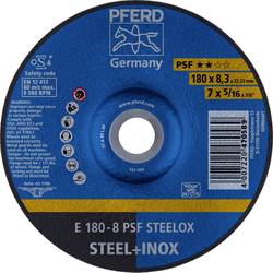 PFERD TOOLS 62017831 E 180-8 PSF STEELOX brusný kotouč lomený Průměr 180 mm Ø otvoru 22.23 mm nerezová ocel, ocel 10 ks
