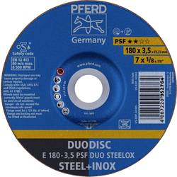 PFERD TOOLS 62017420 E 180-3,5 PSF DUO STEELOX brusný kotouč lomený Průměr 180 mm Ø otvoru 22.23 mm nerezová ocel, ocel, Rozněcovač 10 ks