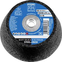 PFERD TOOLS 63418402 Brusný hrnec 50 ETT 125-25 A 16 SG STEELOX/M14 125 mm 2 ks