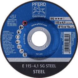 PFERD TOOLS 62211436 E 115-4,1 SG STEEL brusný kotouč lomený Průměr 115 mm Ø otvoru 22.23 mm ocel 10 ks