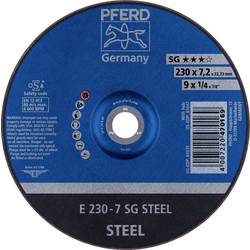 PFERD 62223626 E 230-7 SG STEEL brusný kotouč lomený Průměr 230 mm Ø otvoru 22.23 mm ocel 10 ks