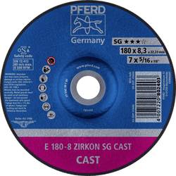 PFERD TOOLS 62217747 E 180-8 ZIRKON SG CAST brusný kotouč lomený Průměr 180 mm Ø otvoru 22.23 mm Šedá / tvárná litina, Litá kůže 10 ks