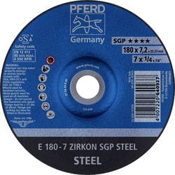 PFERD TOOLS 62217737 E 180-7 ZIRKON SGP STEEL brusný kotouč lomený Průměr 180 mm Ø otvoru 22.23 mm ocel 10 ks