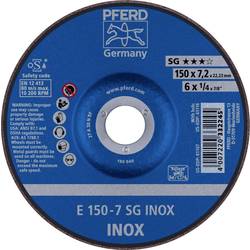 PFERD TOOLS 62222730 E 150-7 SG INOX brusný kotouč lomený Průměr 150 mm Ø otvoru 22.23 mm nerezová ocel 10 ks