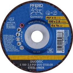 PFERD TOOLS 62010632 E 100-2,8 PSF DUO STEELOX/16,0 brusný kotouč lomený Průměr 100 mm Ø otvoru 16 mm nerezová ocel, ocel, Rozněcovač 10 ks