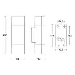 Steinel L 910 M ANT 078720 venkovní nástěnné osvětlení LED žádná 9.8 W antracitová