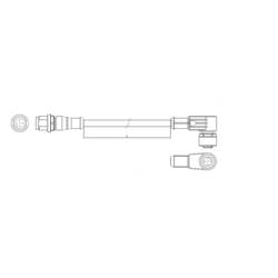 TE Connectivity upravený zástrčkový konektor pro senzory - aktory, 1-2273117-4, piny: 4, 1.50 m, 1 ks