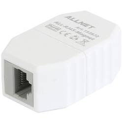 Allnet 201008, zásuvkový modul RJ45, zástrčka, rovná, bílá, 50 ks