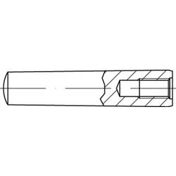 TOOLCRAFT TO-5436870 kuželový kolík 8 mm ocel 10 ks