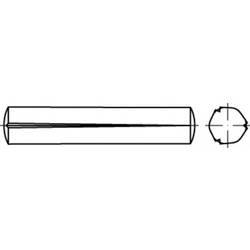 TOOLCRAFT TO-5438352 kuželový rýhovaný kolík 5 mm ocel 100 ks