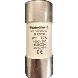 Weidmüller 2873890000 FUSE WSFL 22X58 70A 1K5V GPV trubičková pojistka Množství 10 ks