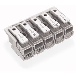 přístrojová svorka Tuhost (příčný řez): 0.5-2.5 mm² Pólů: 5 WAGO WAGO GmbH & Co. KG 250 ks bílá