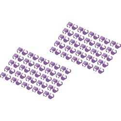 Digitus A-CC-VI Barevné sponky na propojovací kabel fialová 100 ks