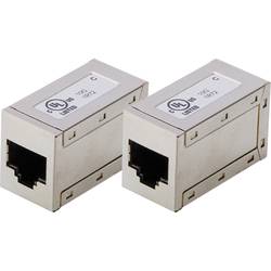 Digitus AT-AG-8-8-C6S-2 pouzdro spojky RJ45 Počet pólů 8 stříbrná 2 ks