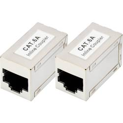 Digitus DN-93905-2 pouzdro spojky RJ45 Počet pólů 8 stříbrná 2 ks