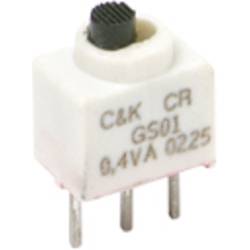 C & K Switches GS01MSABE posuvný přepínač 20 V 1x zap/zap 1 ks Tape