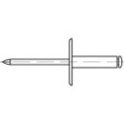 trhací nýt TOOLCRAFT 160173, (Ø x d) 4.8 mm x 25 mm, hliník, 250 ks