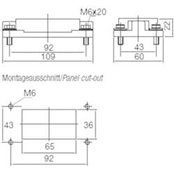kabelová spojka (pouzdro) TE Connectivity HIP-K.10.AG.M6 2-1102612-5, IP68, černá, 1 ks