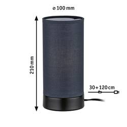 Paulmann Pia 77059 stolní lampa LED E14 černá (matná)