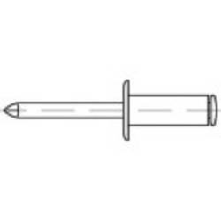 trhací nýt TOOLCRAFT 160317, (Ø x d) 4 mm x 10 mm, hliník, 500 ks
