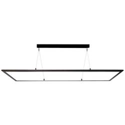 Deko Light 342219 LED Panel transparent, eckig, 50 W, 3000/4000 K, Schwarz závěsné světlo, třída E (A - G), LED, pevně vestavěné LED, 53 W, sytá černá (RAL