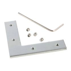 Deko Light 987027 Nutenstein / Eckverbinder 90° rohová spojka kov (š x v) 12 mm x 2 mm 1 ks