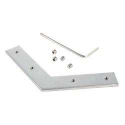 Deko Light 987026 Nutenstein / Eckverbinder 120° Rohový konektor kov (š x v) 12 mm x 2 mm 1 ks